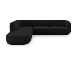Micadoni Velvet Left Corner Sofa "Miley" 6 Seats