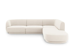 Micadoni Velvet Right Corner Sofa "Miley" 6 Seats