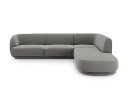 Micadoni Velvet Right Corner Sofa "Miley" 6 Seats