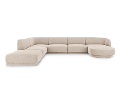 Micadoni Panoramic Left Corner Sofa "Miley" 6 Seats