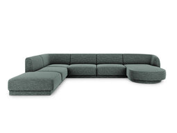 Micadoni Panoramic Left Corner Sofa "Miley" 6 Seats