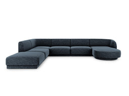 Micadoni Panoramic Left Corner Sofa "Miley" 6 Seats