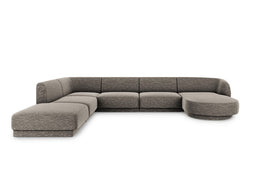 Micadoni Panoramic Left Corner Sofa "Miley" 6 Seats