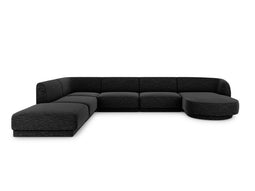 Micadoni Panoramic Left Corner Sofa "Miley" 6 Seats