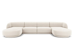Micadoni Velvet Panoramic Sofa "Miley" 5 Seats