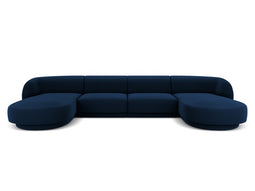 Micadoni Velvet Panoramic Sofa "Miley" 5 Seats