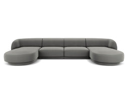 Micadoni Velvet Panoramic Sofa "Miley" 5 Seats