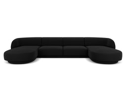 Micadoni Velvet Panoramic Sofa "Miley" 5 Seats