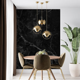 Melli Mello Marble Mania Photo Wallpaper Black