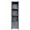 Roxxz Design Metal cabinet - 1 door with glass - Rough Industrial - 50x40x200 cm