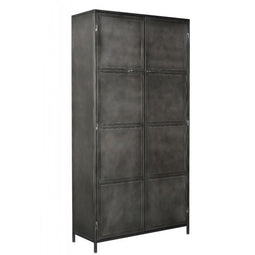 Roxxz Design Metal cabinet - 2 doors - Rough Industrial - 100x40x200 cm
