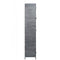 Roxxz Design Metal cabinet - 2 doors with glass - Rough Industrial - 100x40x200 cm