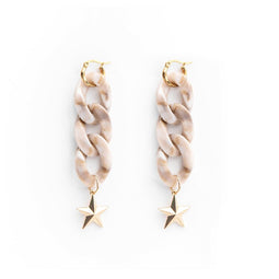 Melli Mello Shackle star Earring Gold colored coating