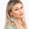 Melli Mello Triple coin Earring Silver colored coating