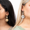 Melli Mello Triple coin Earring Silver colored coating