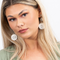 Melli Mello Triple coin Earring Silver colored coating