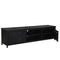 Roxxz Design TV stand COD - Mango wood Black - 210x40x52cm