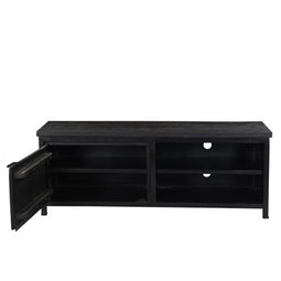 Roxxz Design TV Stand COD - Mango Wood Black - 140x40x51cm