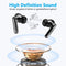 PrimeSound Sky Pro Draadloze Oordopjes - Active Noise Cancelling - LED Display - BT 5.3 - Zwart