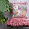 Melli Mello Velvet Ruffle Throw Pillow Large Pink
