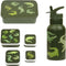 A Little Lovely Company Back to school set - Drinkfles RVS/4 Snackdozen/Bentobox - Krokodillen