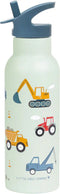 A Little Lovely Company Back to school set - Drinkfles XL RVS/Bentobox - Voertuigen