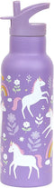 A Little Lovely Company Back to school set - Drinkfles XL RVS/Bentobox - Unicorn Dreams