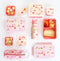 A Little Lovely Company Back to school set - Dubbelwandige Drinkfles / 4 Snackdozen / Lunchbox - Ijsjes