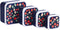 A Little Lovely Company Back to school set - Dubbelwandige Drinkfles / 4 Snackdozen / Lunchbox - Aardbeien