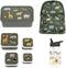 A Little Lovely Company Back to school set - Rugzak/Drinkfles/4 Snackdozen/Bentobox - Savanne
