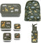 A Little Lovely Company Back to school set - Rugzak/Drinkfles RVS/4 Snackdozen/Bentobox - Savanne