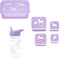 A Little Lovely Company Back to school set - Drinkfles/Snackdozen/Bentobox - Unicorn Dreams