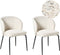 ZANA - Eetkamerstoel set van 2 - Lichtbeige - Bouclé