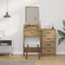 vidaXL - Kaptafel - met - Laden - in - Artisan - Eiken - - - 50x41x140 - cm