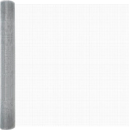 vidaXL - gelast - draadhek - 1x50 - m - geïmpregneerd - staal