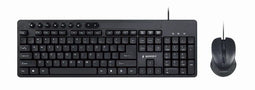 Gembird Multimedia desktop set - Bedrade USB toetsenbord en muis - QWERTY (US) - 9 multimedia toetsen