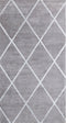 ATIKE - Laagpolig vloerkleed - Lichtgrijs - 140 x 200 cm - Viscose