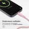 imoshion - Lightning naar USB A Kabel - 2 meter - Gevlochten textiel - Roze