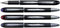Uni-ball roller Jetstream rood schrijfbreedte 045 mm medium schrift schrijfpunt 1 mm zwarte rubbe...