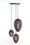 Light & Living Hanglamp Yaelle - Zwart - Ø36cm - 3L - Modern - Hanglampen Eetkamer, Slaapkamer, Woonkamer