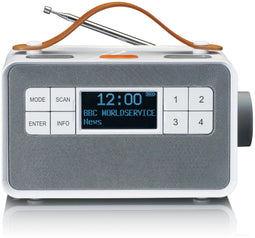 Lenco PDR-065WH - DAB+ Radio - Bluetooth speaker - Wit