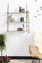 LIFA LIVING Wandrek - Industrieel - 3 planken - Zwart