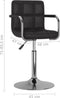 vidaXL - Eetkamerstoelen - draaibaar - 2 - st - kunstleer - zwart