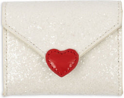 Konges Sløjd Love Letter Portemonnee met glitter - Cream Glitter