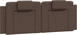 vidaXL - Hoofdbordkussen - 120 - cm - kunstleer - bruin