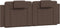 vidaXL - Hoofdbordkussen - 120 - cm - kunstleer - bruin