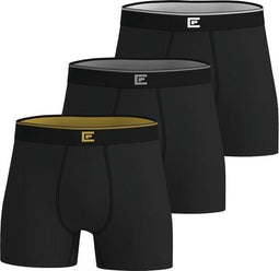 Bamboo Elements Boxershorts - 3 Stuks - Zwart - maat L (3 stuks)