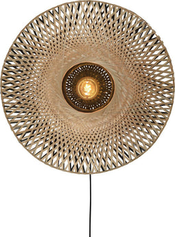 GOOD&MOJO Wandlamp Kalimantan - Bamboe - Ø60cm - Binnen Scandinavisch,Bohemian