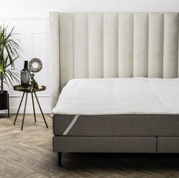 Swiss Nights Sherpa Oplegmatras - 140x200 - Wit