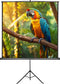 tectake® Projectiescherm - Homecinemaprojectorscherm met Statief - Traploos instelbaar HD - Diverse Maten (152 x 152 cm | Nr. 402513)